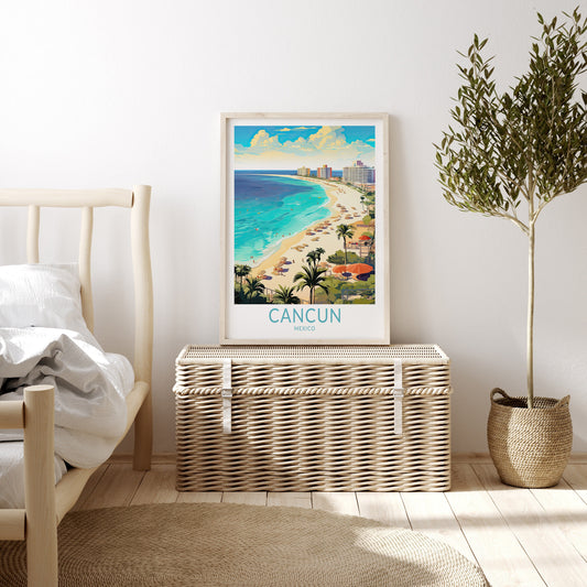 Cancun travel poster – view 2