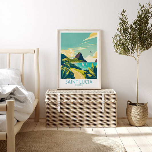 Saint Lucia travel poster – view 2