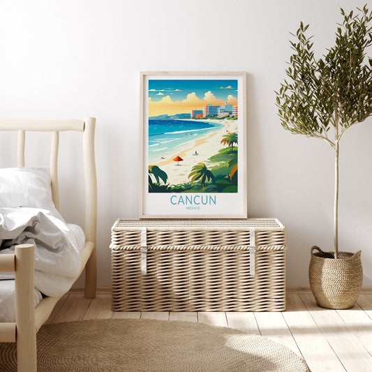 Cancun travel poster – view 2