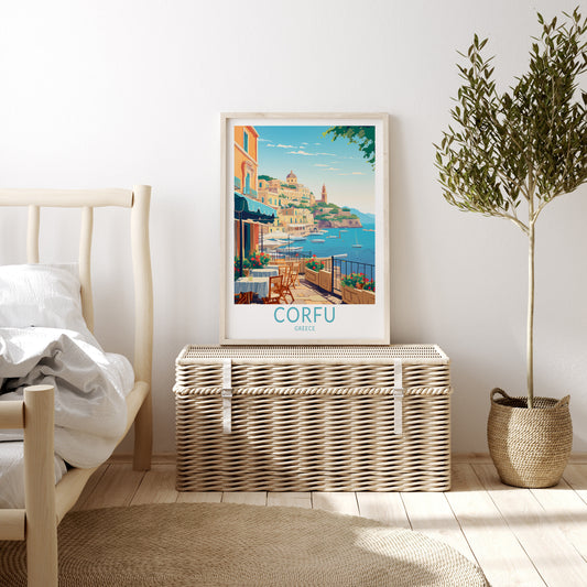 Corfu travel poster – view 2