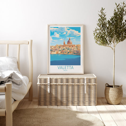 Valletta travel poster – view 2