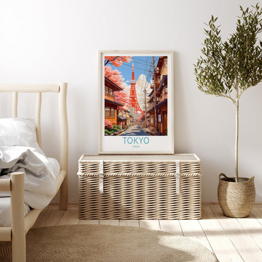 Tokyo Tower City Japan Asia travel poster – view 2