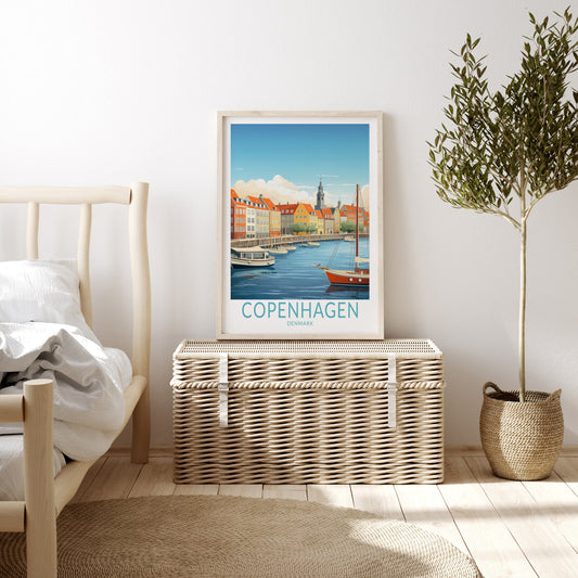 Copenhagen travel poster – view 2