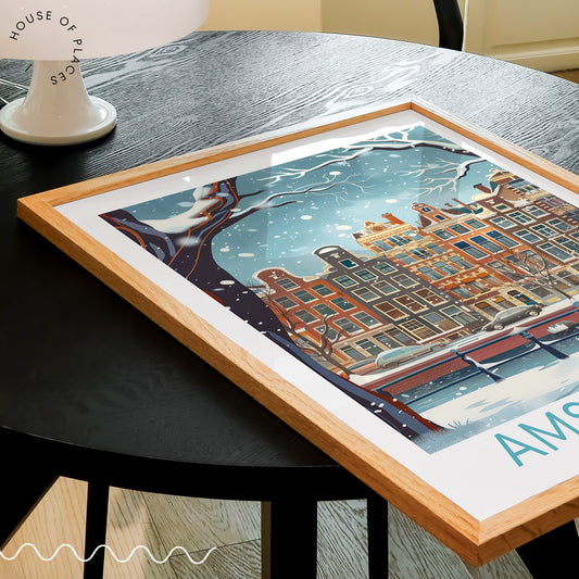 Amsterdam travel poster – view 2