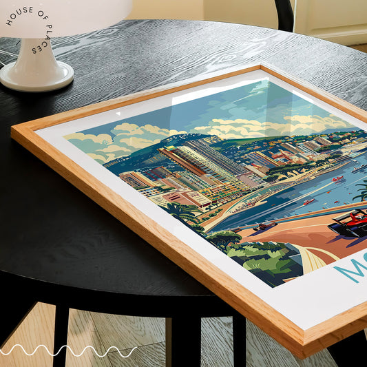 Monaco French Riviera travel poster – view 2