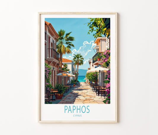 Paphos travel poster – view 2