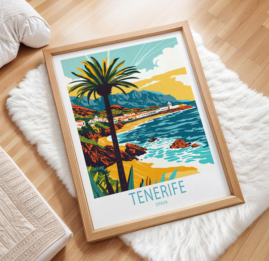 Tenerife travel poster – view 2