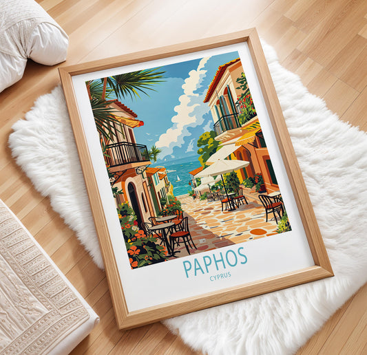 Paphos travel poster – view 2