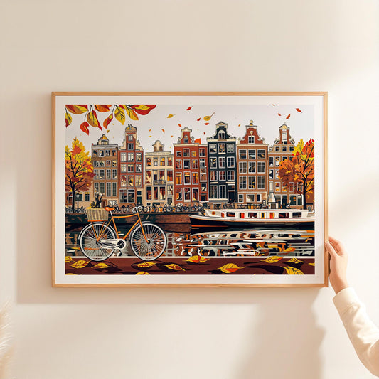 Amsterdam travel poster – view 2