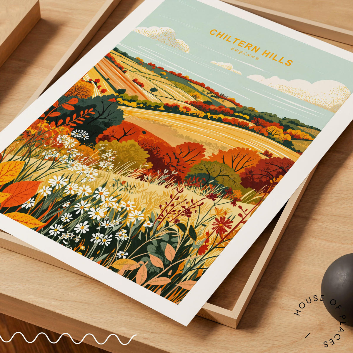 Chiltern Hills travel poster – view 10