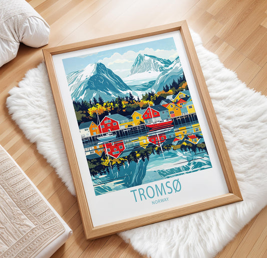 Tromsø travel poster – view 2