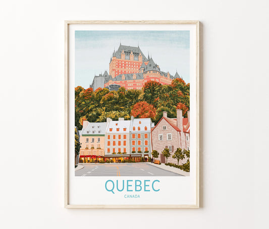 Quebec City travel poster – view 2