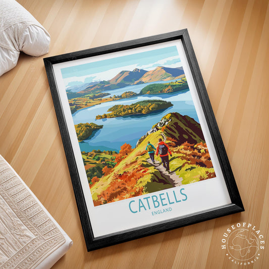 Catbells travel poster – view 2
