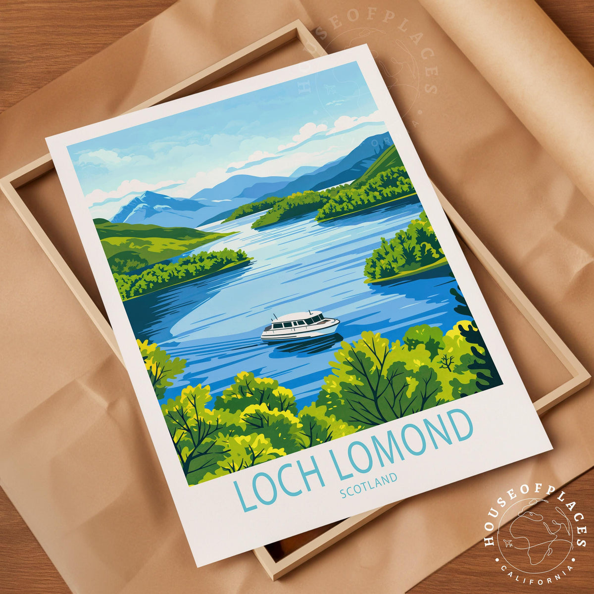 Loch Lomond travel poster – view 10