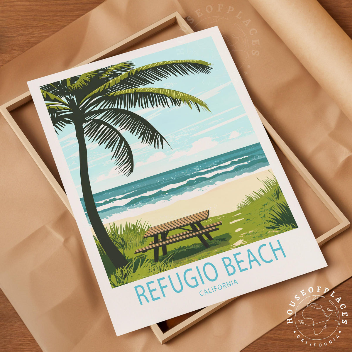 Refugio Beach travel poster – view 10