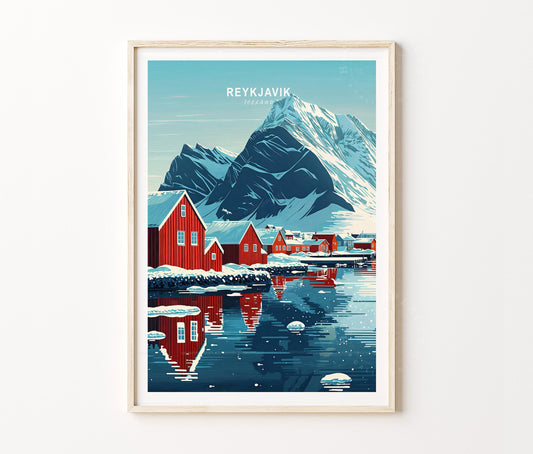 Reykjavik travel poster – view 2