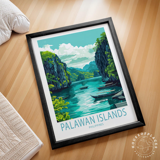 Palawan Islands travel poster – view 2