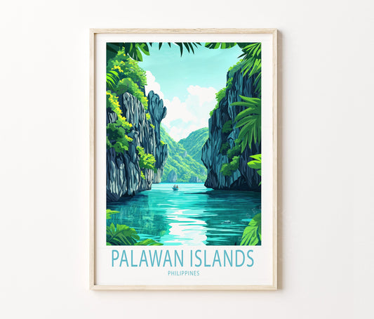 Palawan Islands travel poster – view 2
