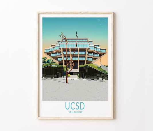 Graduation Geisel Library travel poster – view 2