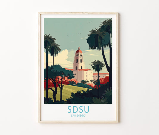 San Diego State University travel poster – view 2