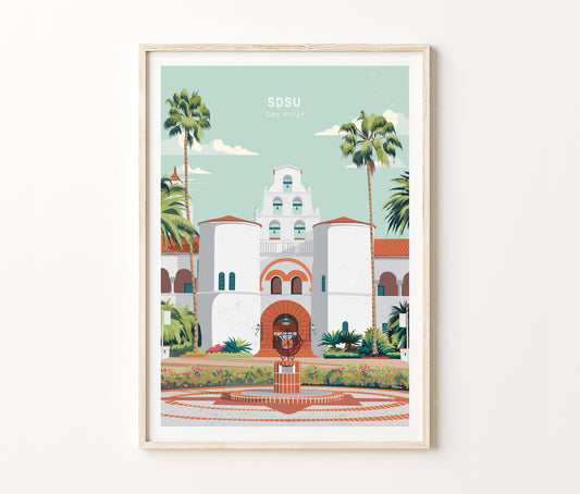 San Diego State University travel poster – view 2