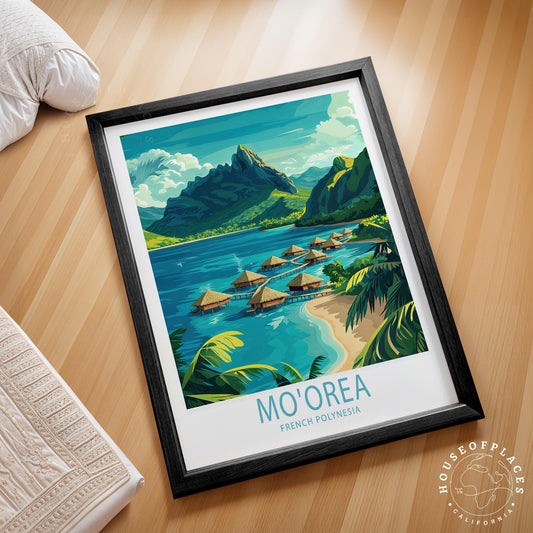 Mo'orea travel poster – view 2