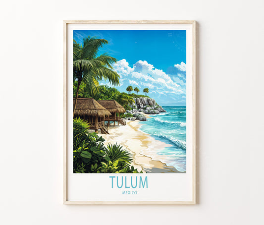 Tulum travel poster – view 2