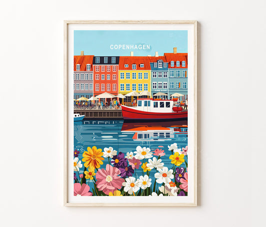 Copenhagen travel poster – view 2