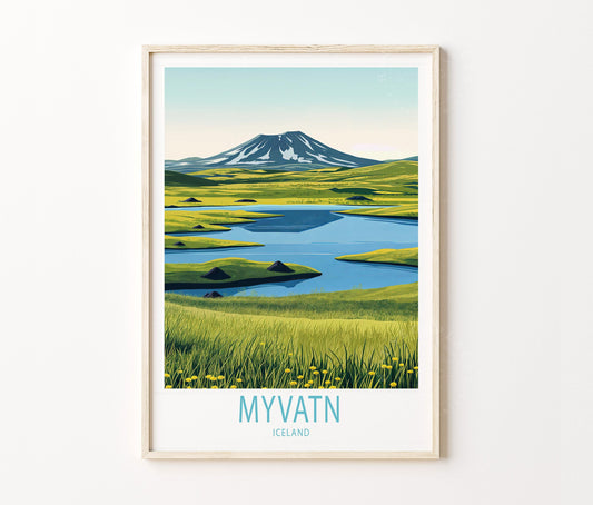 Myvatn travel poster – view 2