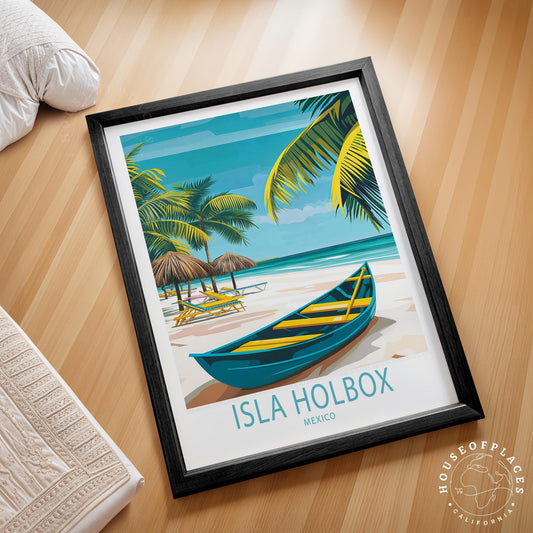 Isla Holbox travel poster – view 2