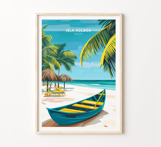 Isla Holbox travel poster – view 2