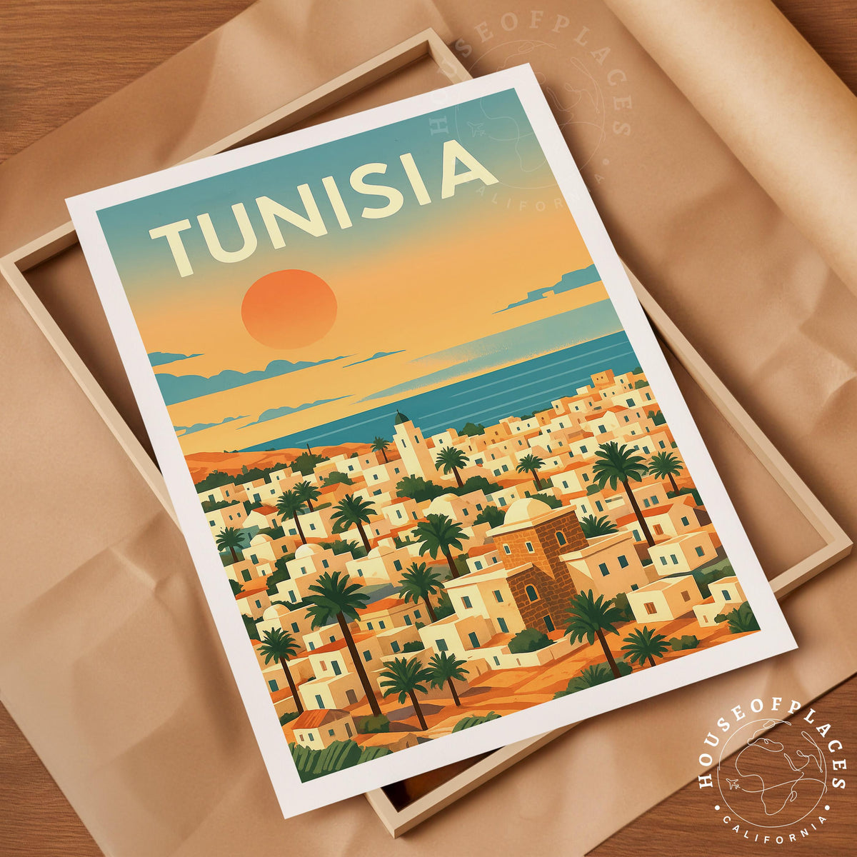 Tunisia North Africa travel poster – view 10