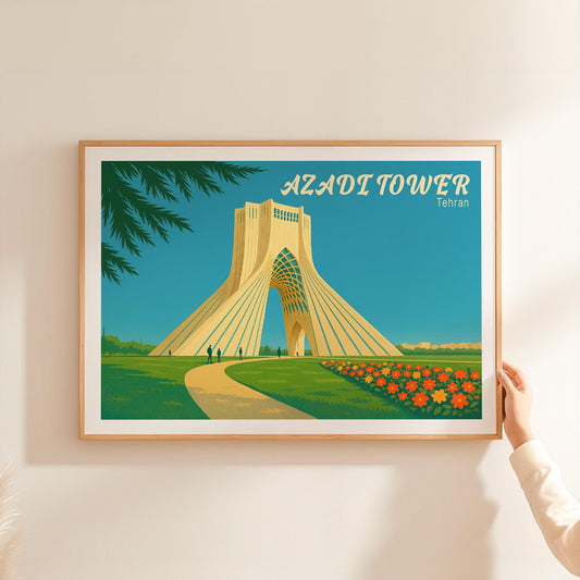 Azadi Tower Tehran travel poster – view 2