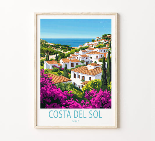 Costa del Sol travel poster – view 2