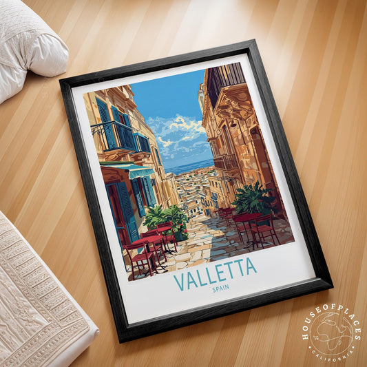 Valletta travel poster – view 2
