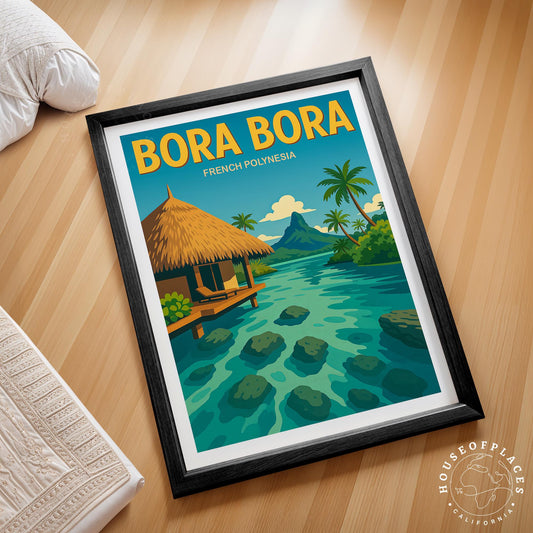 Bora Bora travel poster – view 2