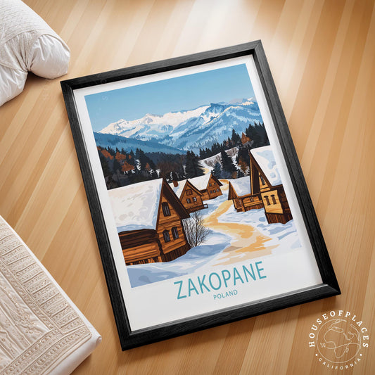 Zakopane travel poster – view 2