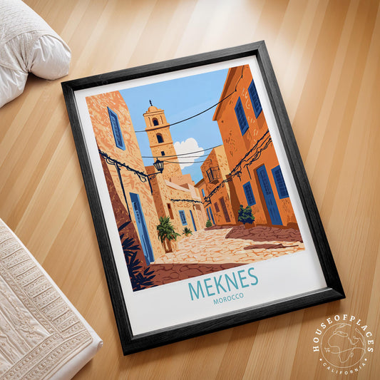 Meknes travel poster – view 2