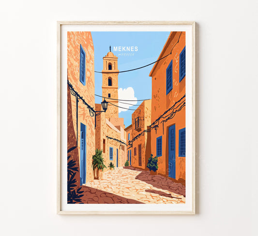 Meknes travel poster – view 2
