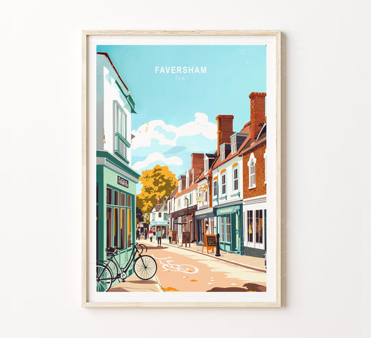 Faversham travel poster – view 2