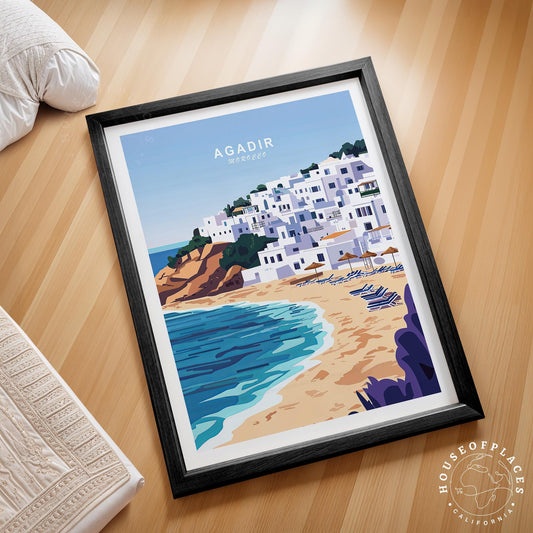 Agadir travel poster – view 2