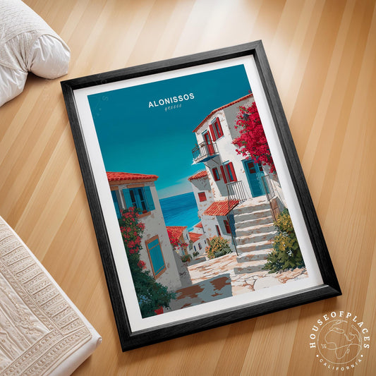Alonissos travel poster – view 2