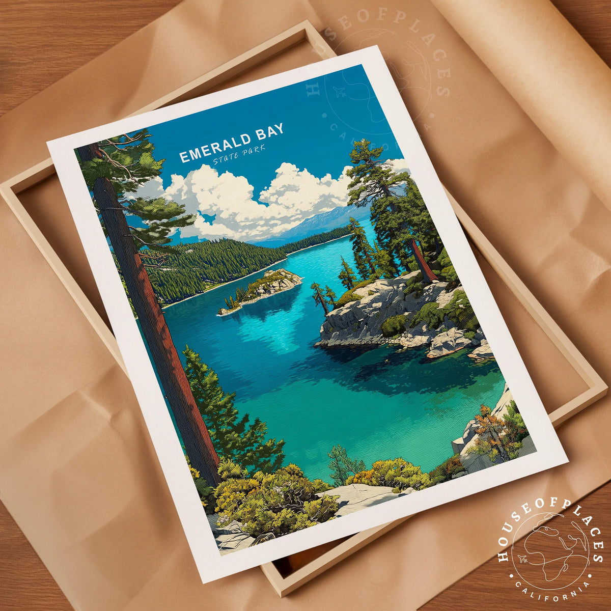 Emarald Bay State Park travel poster – view 10