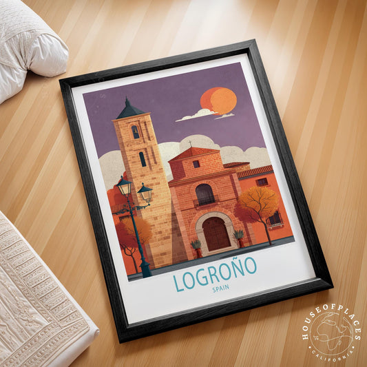 Logroño travel poster – view 2