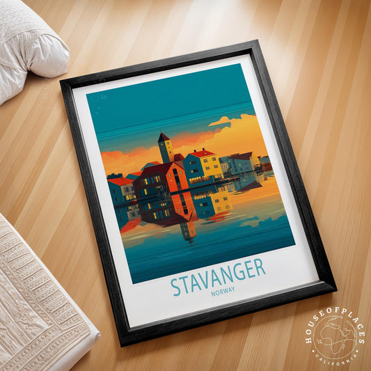 Stavanger travel poster – view 2