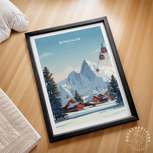Myrkdalen travel poster – view 2