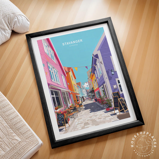 Stavanger travel poster – view 2