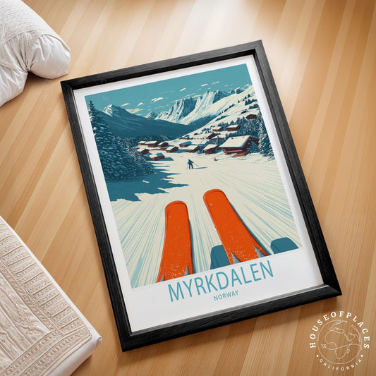 Myrkdalen travel poster – view 2