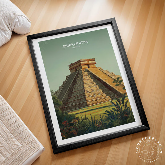 Chichen-Itza travel poster – view 2