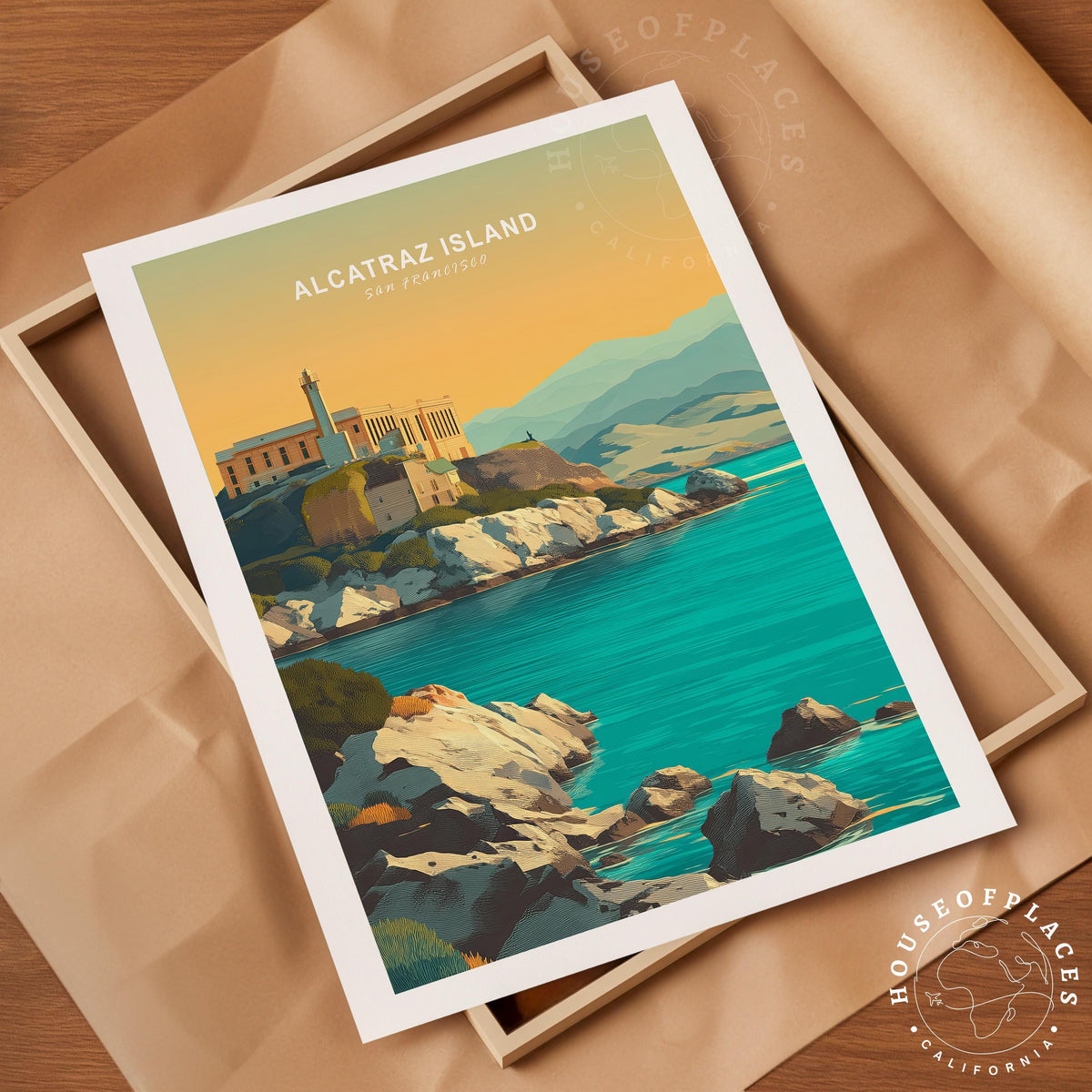 Alcatraz Island San Francisco travel poster – view 10
